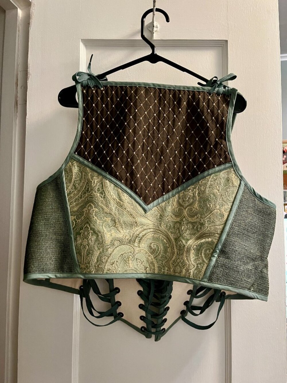 Moresca Steel Bone Brocade Corset - Picture 6 of 6